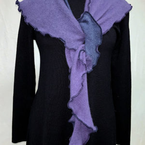 Lavender and denim blue scarf