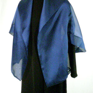 blue organza kimono jacket