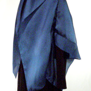 blue organza kimono jacket